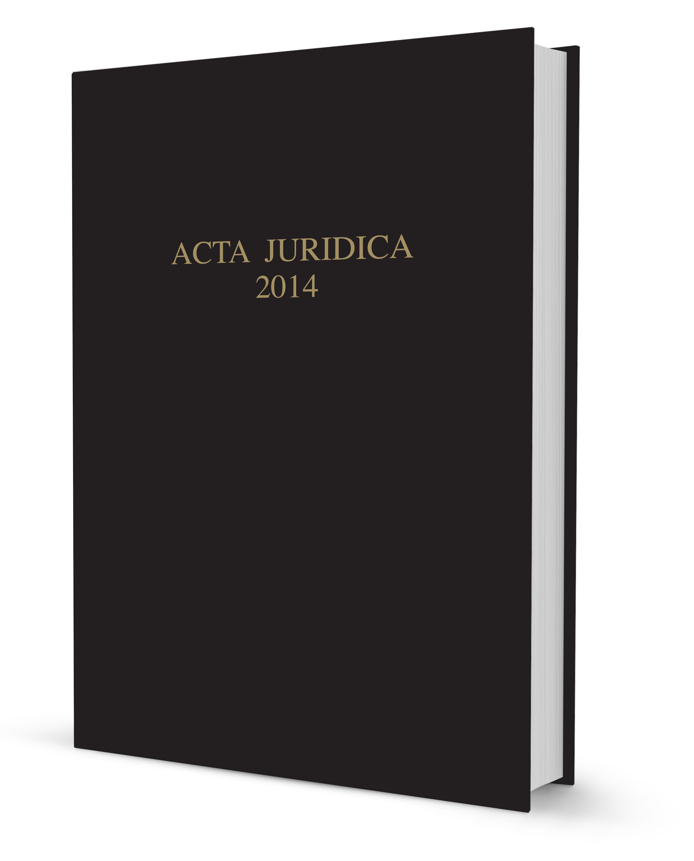 Acta Juridica 2014