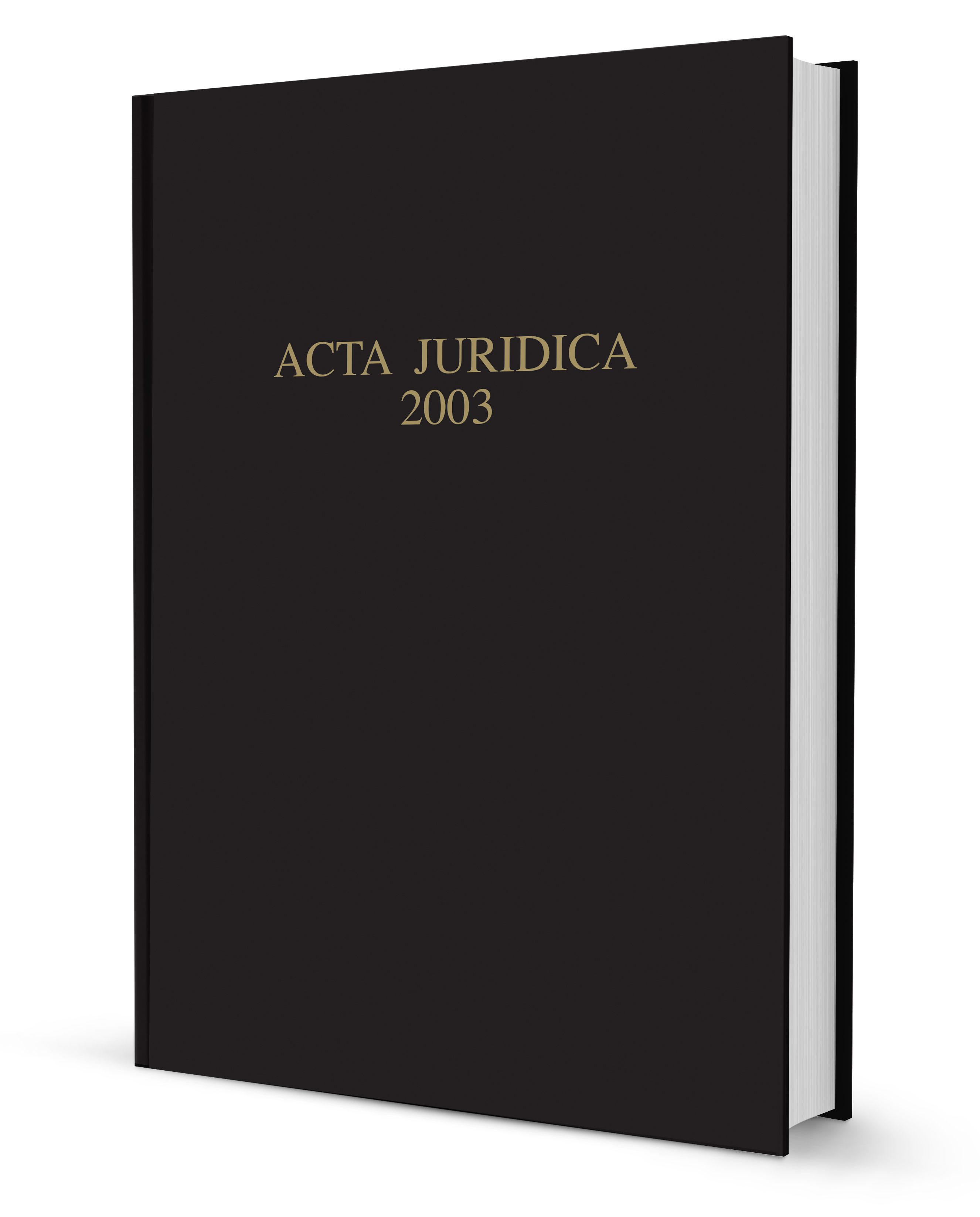 Acta Juridica 2003