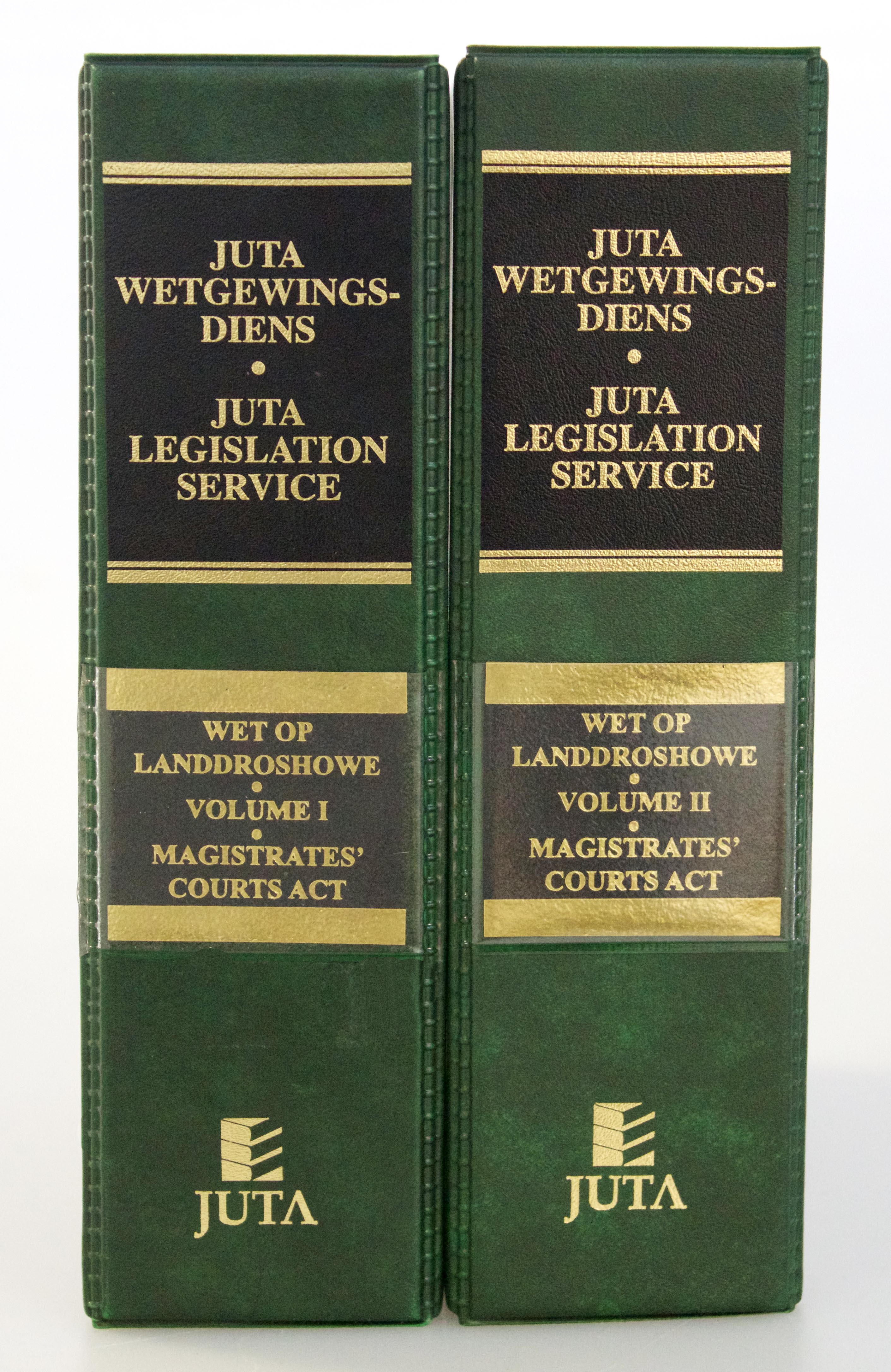 Legislation Service, Juta: Magistrates' Courts Act/Wet op Landdroshowe