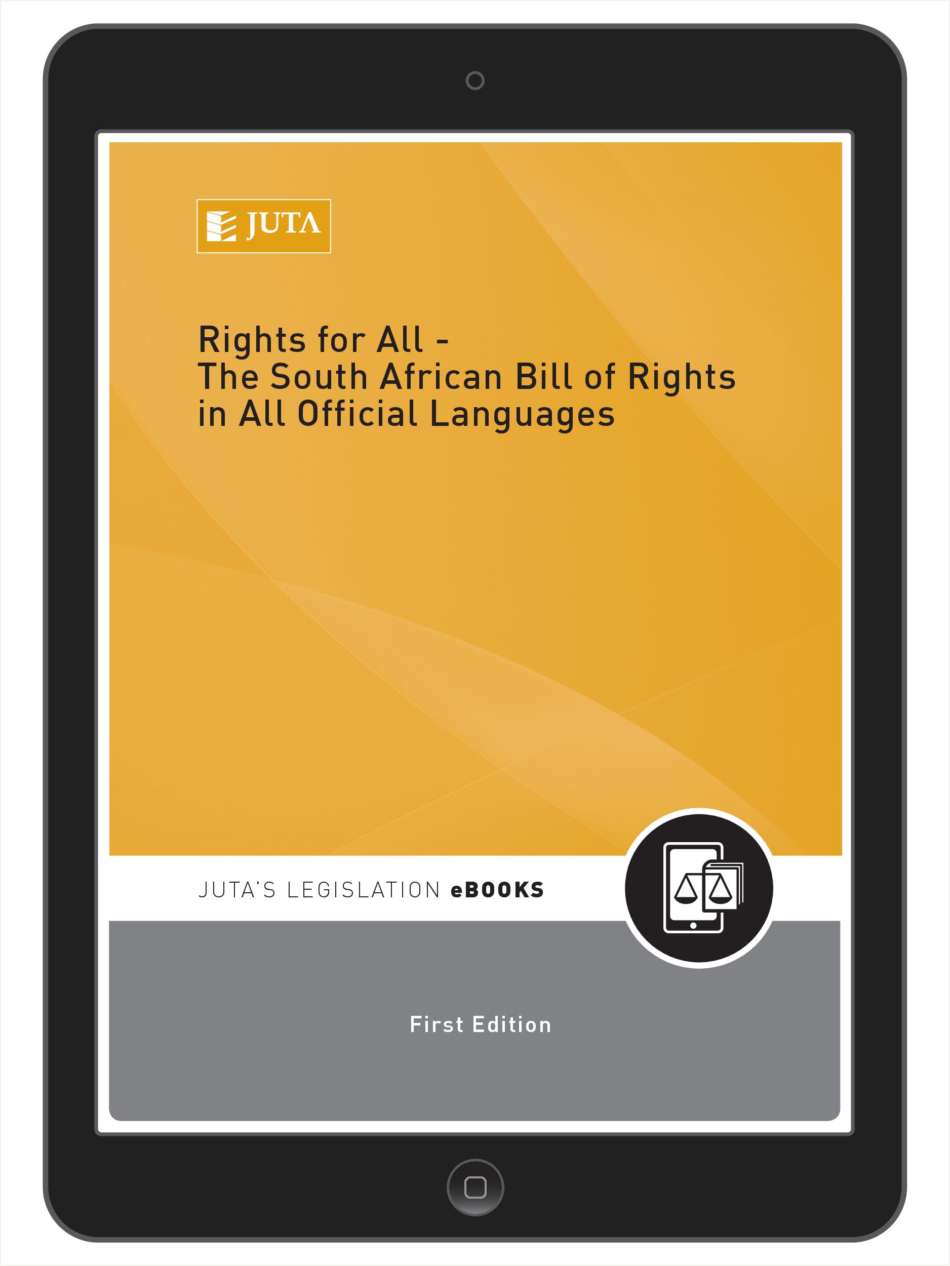 Rights for All - The South African Bill of Rights in All Official Languages